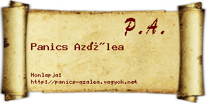 Panics Azálea névjegykártya